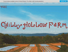Tablet Screenshot of chillyhollowproduce.com